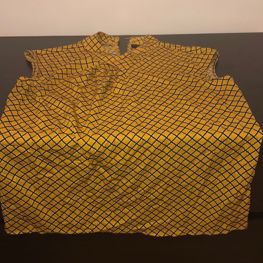 Yellow and Black Worthington Blouse